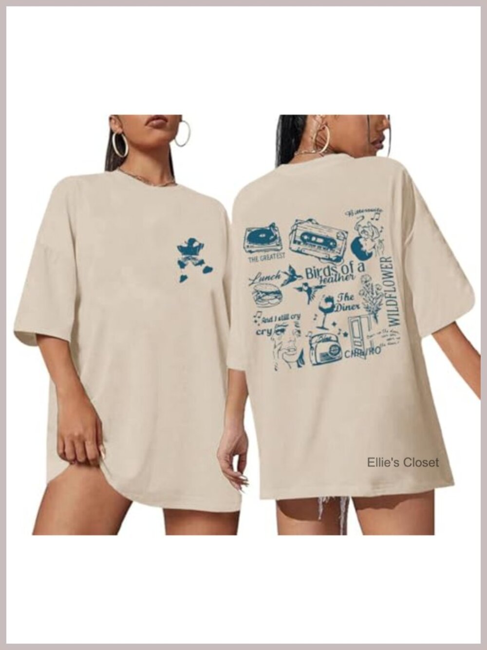 Oversized Concert T-Shirt for Women Music Lover Hip Hop Tee Gift